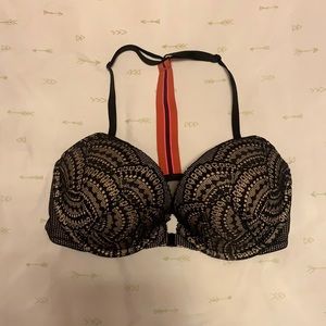 34DD Victoria's Secret Racerback Very Sexy Lightly Lined Plunge Lace Bra